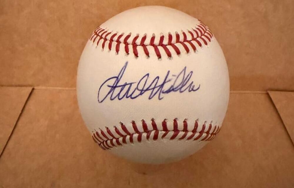 STU MILLER GIANTS/ORIOLES SIGNED AUTO M.L. BASEBALL BECKETT AUTH