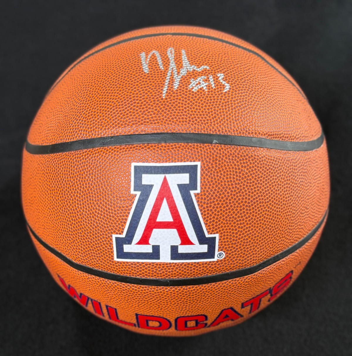 Nick Johnson Signed Arizona Wildcats Logo Basketball JSA COA