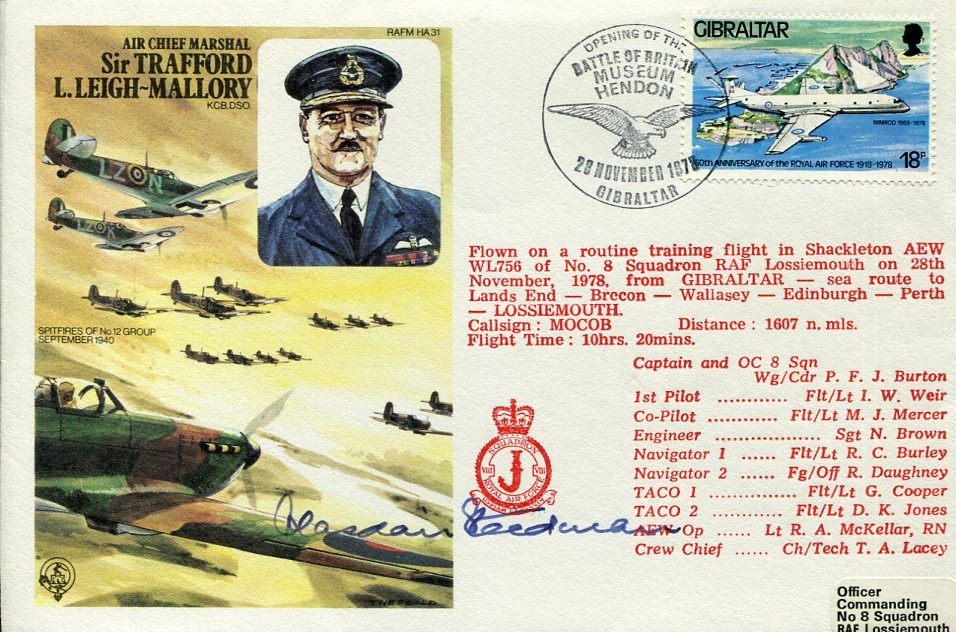 Air Chief Marshal Alasdair Steedman RAF WWII War Fighter Pilot Signed Autograph