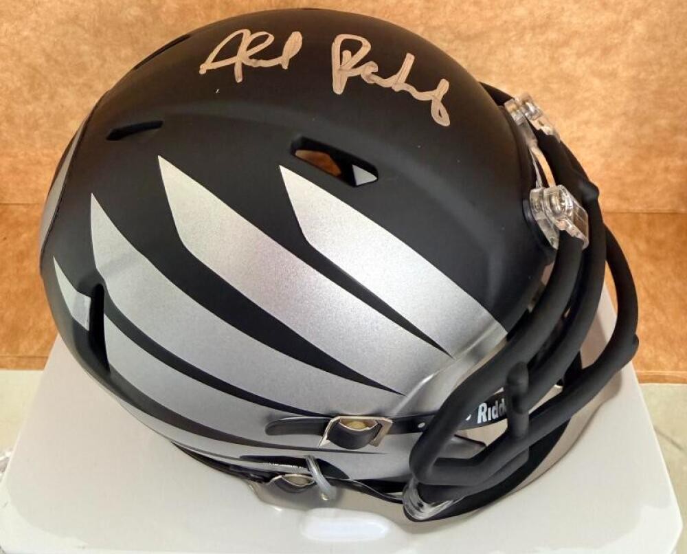 AHMAD RASHAD OREGON DUCKS RARE SIGNED AUTOGRAPHED MINI HELMET BECKETT AUTH