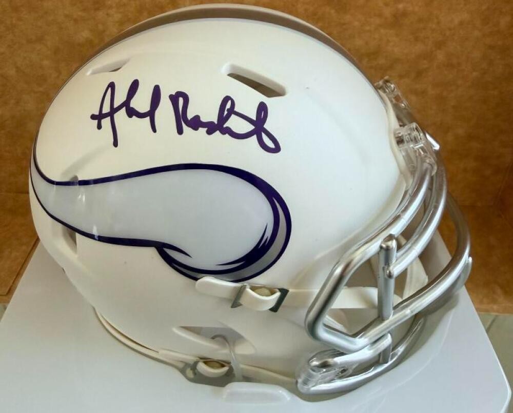AHMAD RASHAD MINNESOTA VIKINGS SIGNED ALTERNATE MINI HELMET BECKETT AUTH