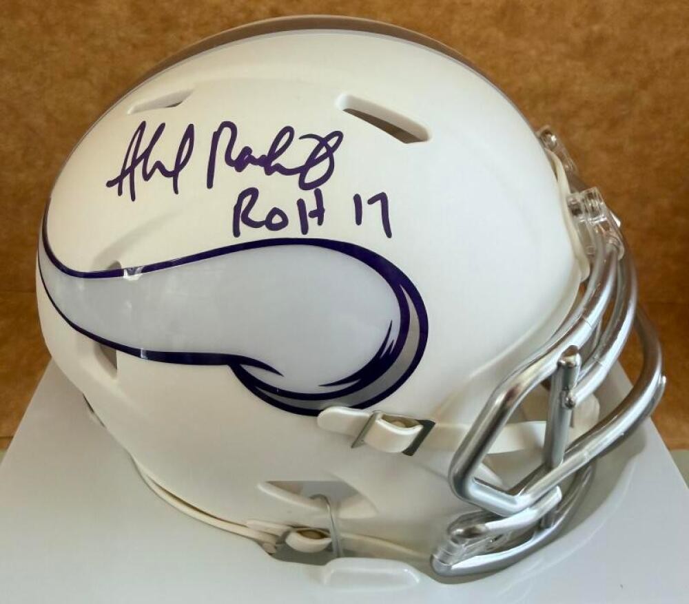 AHMAD RASHAD MINNESOTA VIKINGS SIGNED ALTERNATE MINI HELMET BECKETT AUTH