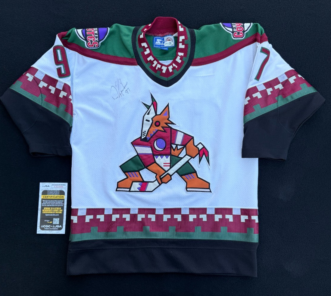 Jeremy Roenick Signed Phoenix Arizona Coyotes Youth Starter Jersey JSA COA