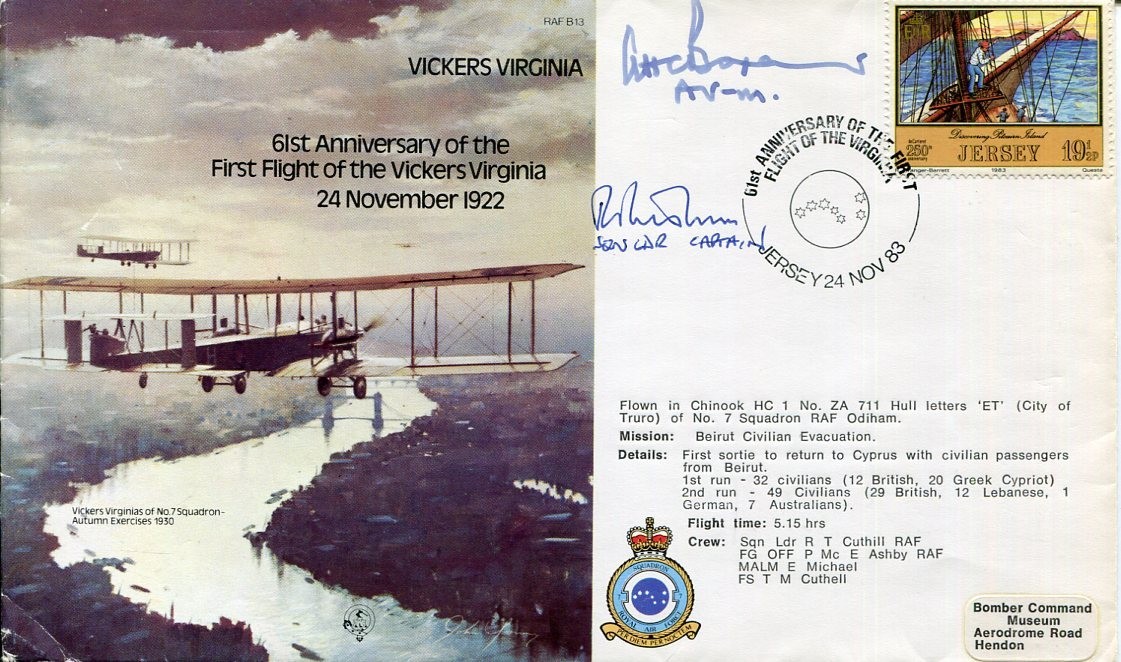 Air Vice Marshal Alan Boxer Sq L R T Cuthill RAF WWII War Signed Autograph