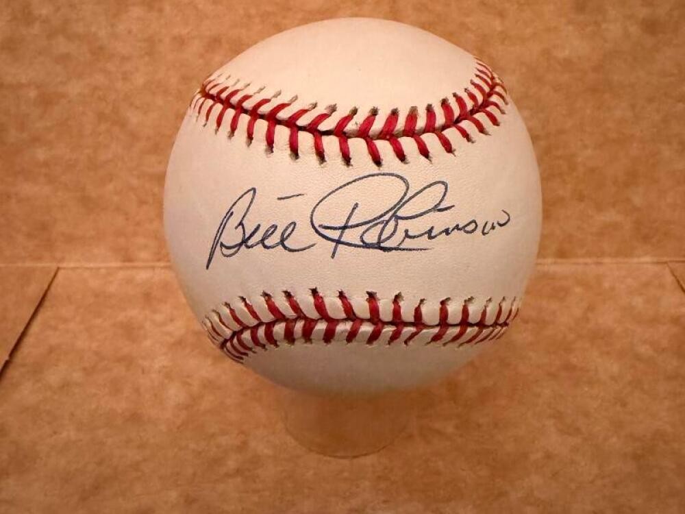BILL ROBINSON YANKEES/PHILLIES SIGNED AUTOGRAPHED N.L. BASEBALL BECKETT AUTH