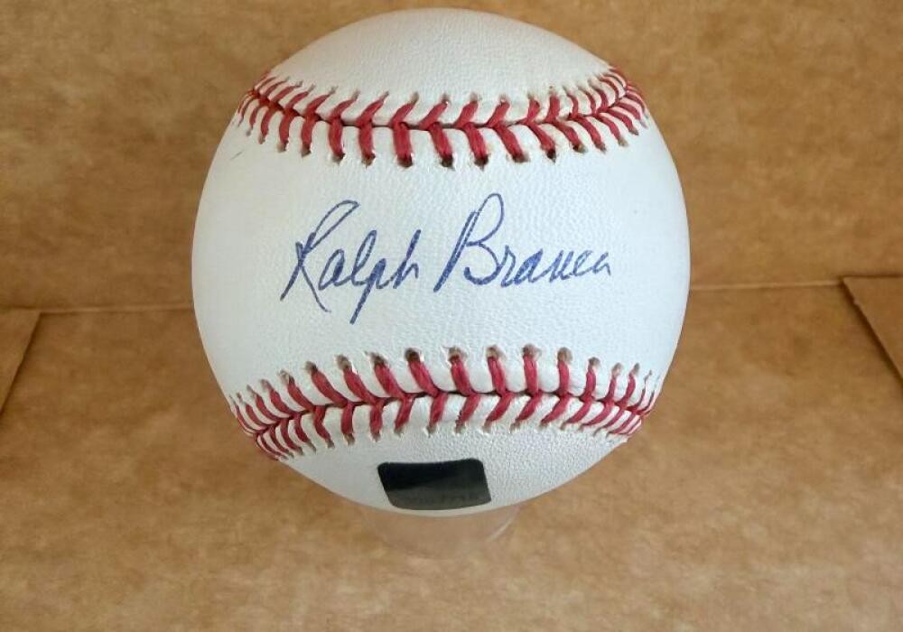 RALPH BRANCA DODGERS SIGNED TOPPS 2001 RESERVE BASEBALL BECKETT AUTH