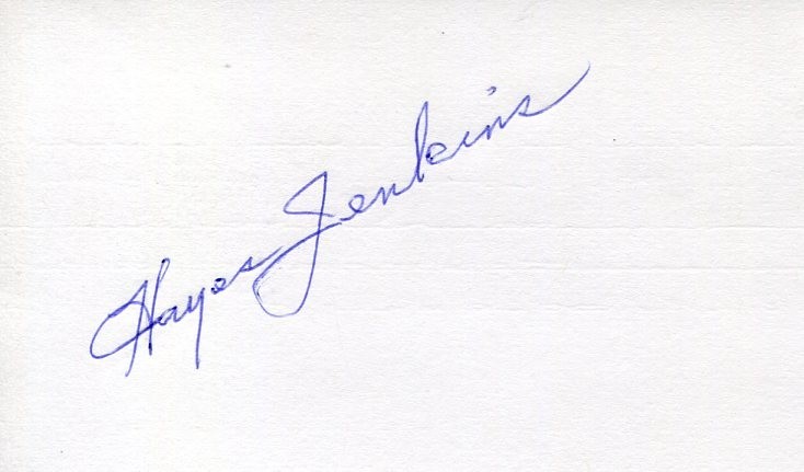 Hayes Alan Jenkins US Olympic 1956 Gold Figure Skater Signed Autograph