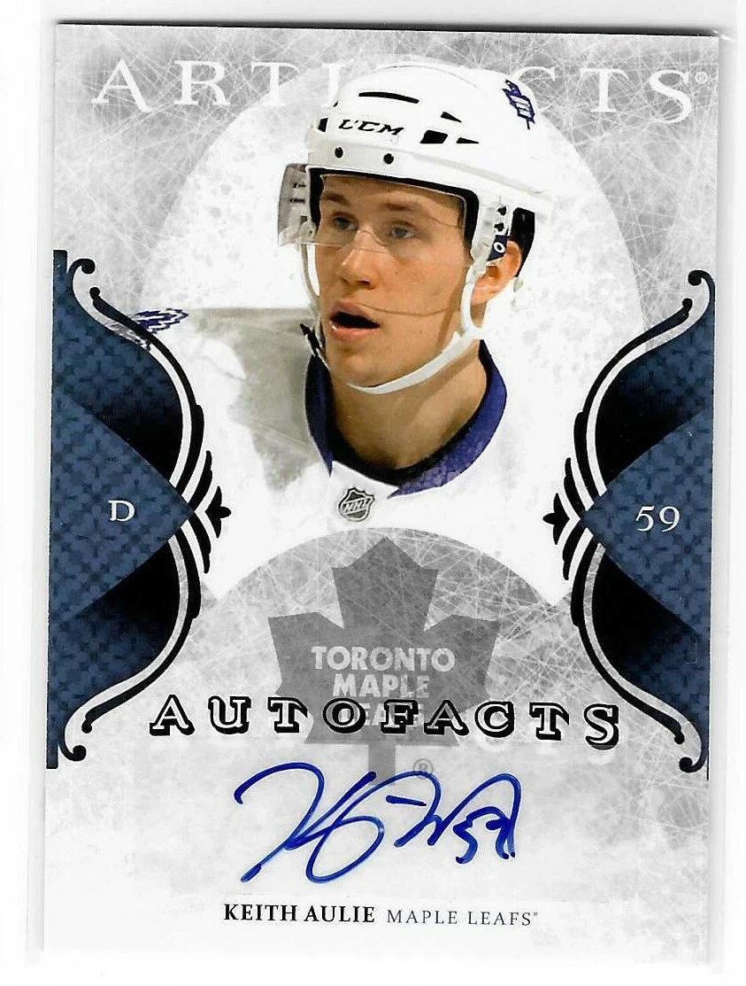 Keith Aulie 2011/12 UD Artifacts Autofacts Autograph Card A-KA Maple Leafs