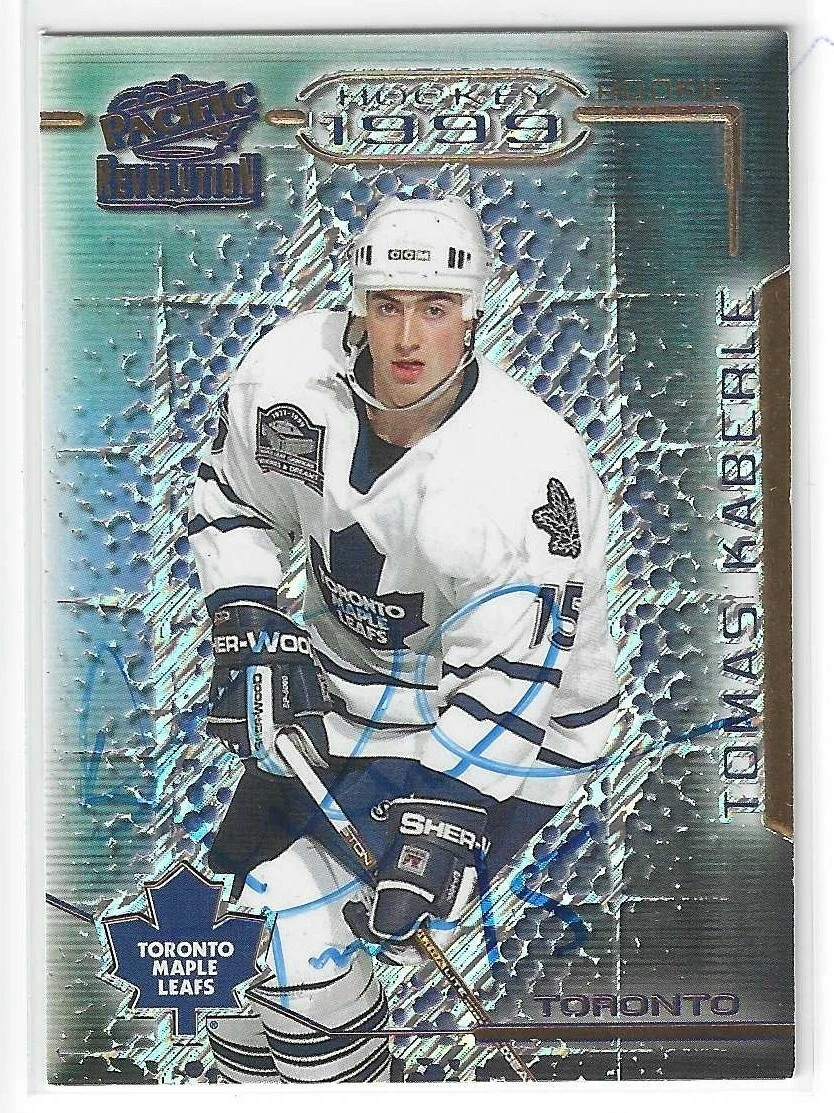 Tomas Kaberle Signed 1998/99 Pacific Rookie Card #47 Toronto Maple Leafs