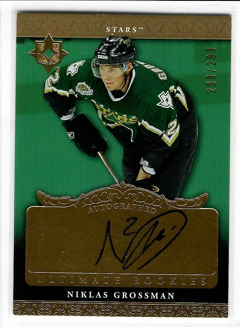 Niklas Grossman 2006/07 Ultimate Rookie Autograph Card #110 Dallas Stars 208/299