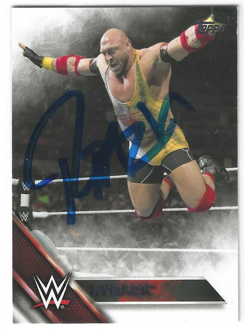 Ryback Signed 2016 Topps WWE Superstar Card #39