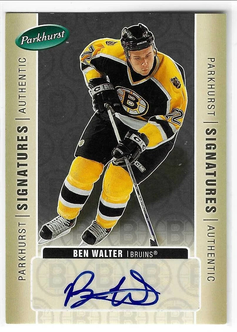 Ben Walter 2005/06 Parkhurst Autograph Card BW Boston Bruins