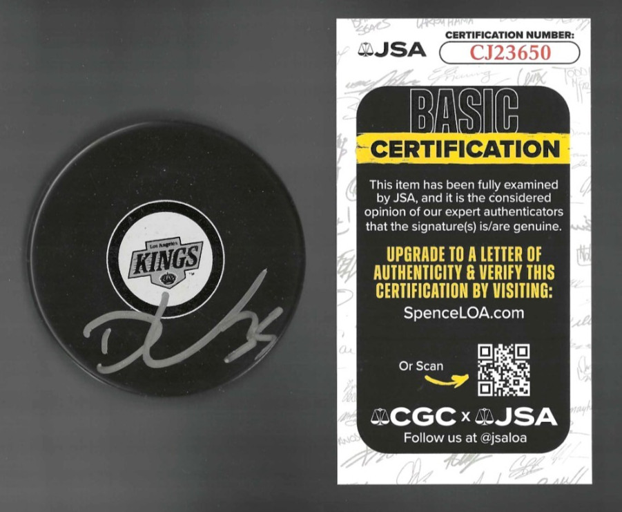 Darcy Kuemper Signed Los Angeles Kings Puck JSA COA