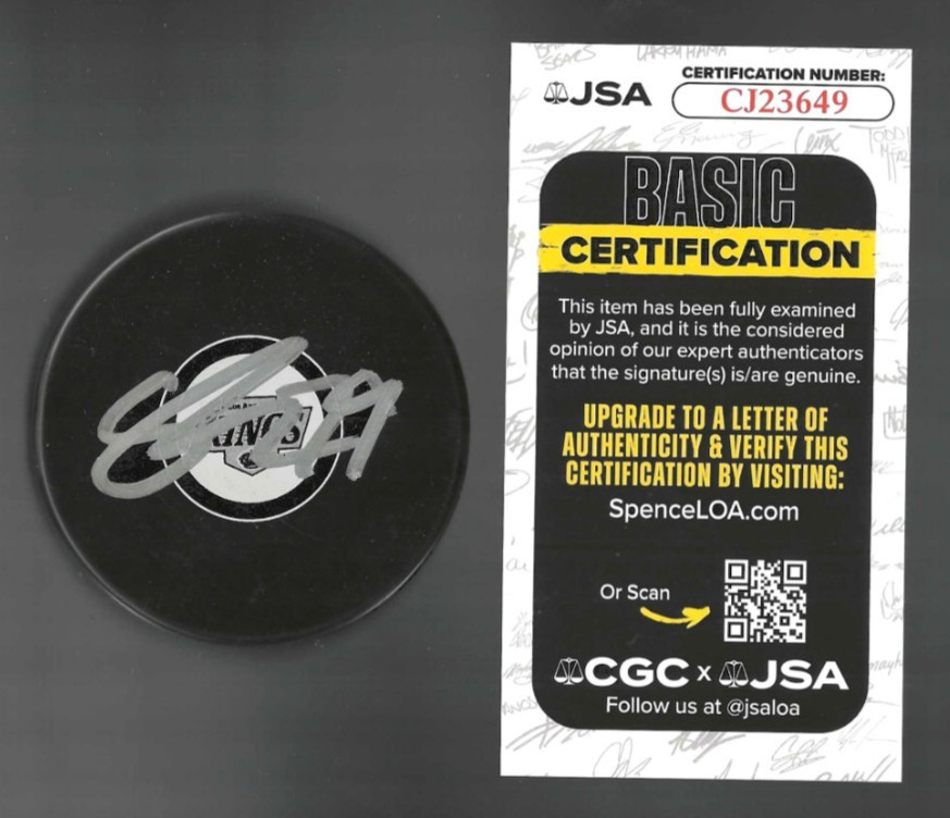 Samuel Helenius Signed Los Angeles Kings Puck JSA COA
