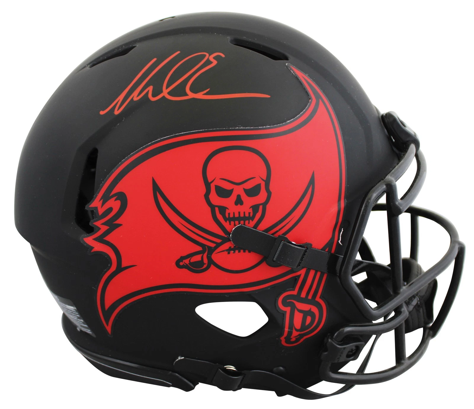 Buccaneers Mike Evans Signed Eclipse Full Size Speed Proline Helmet BAS Witness