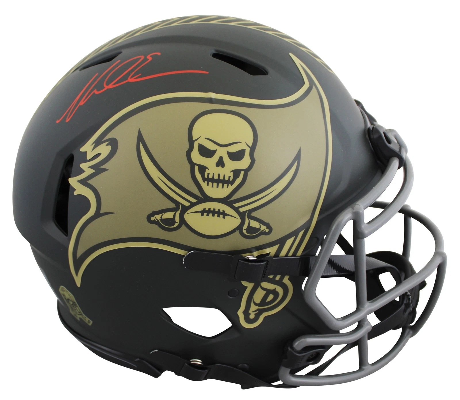Buccaneers Mike Evans Signed STS IV Full Size Speed Proline Helmet BAS Witnessed