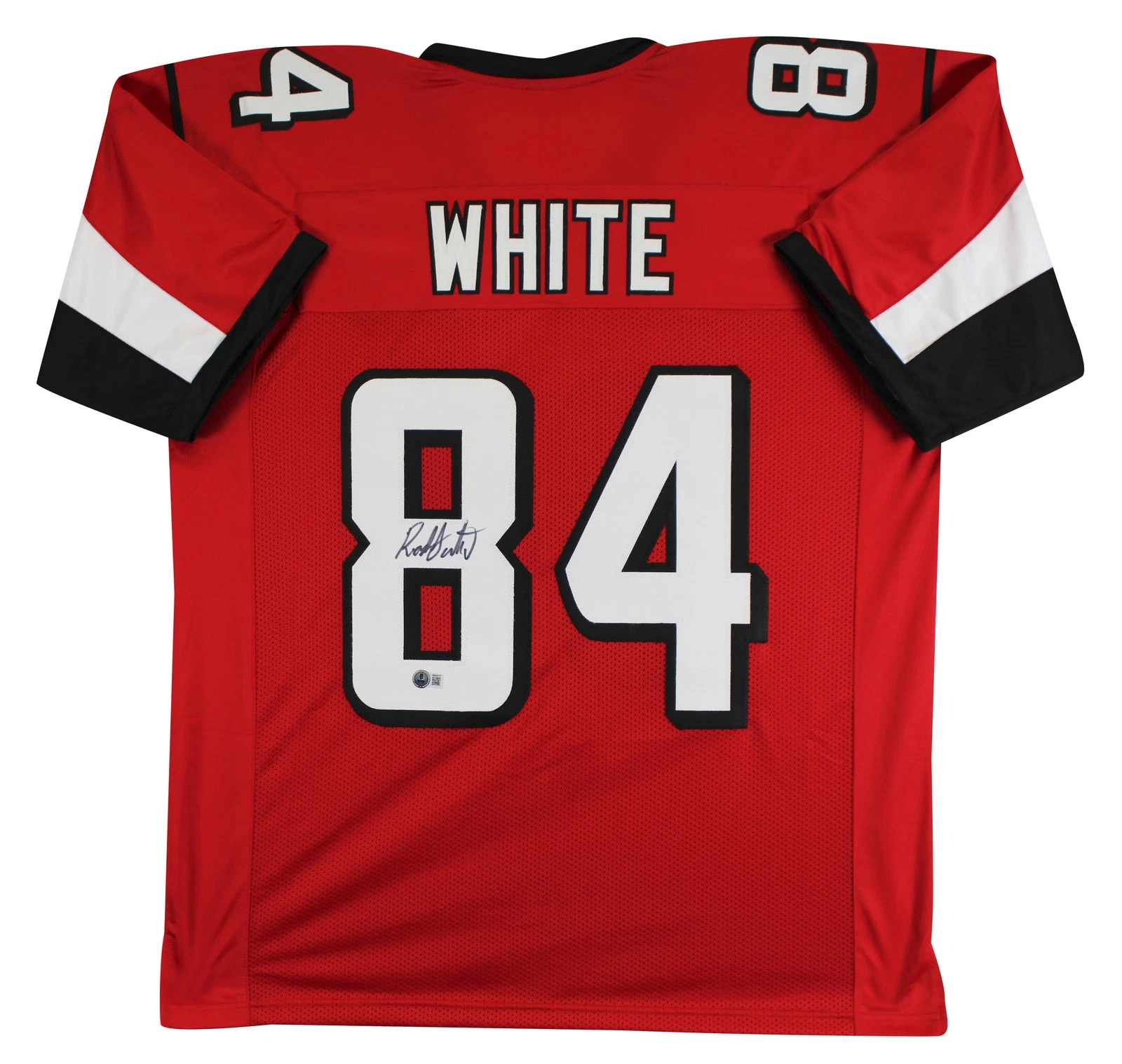 Roddy White Authentic Signed Red Pro Style Jersey Autographed BAS Witnessed