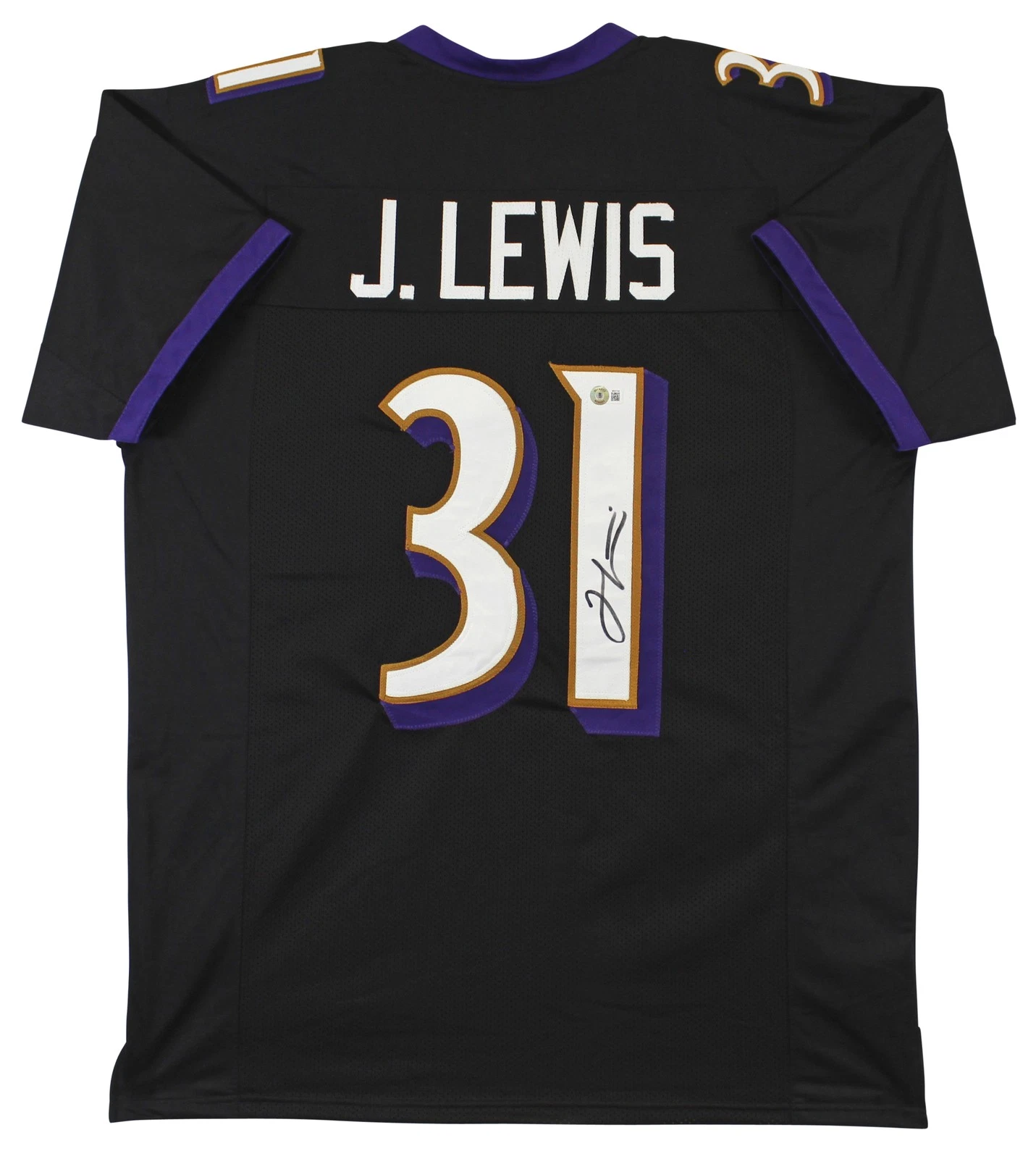 Jamal Lewis Authentic Signed Black Pro Style Jersey Autographed BAS Witnessed