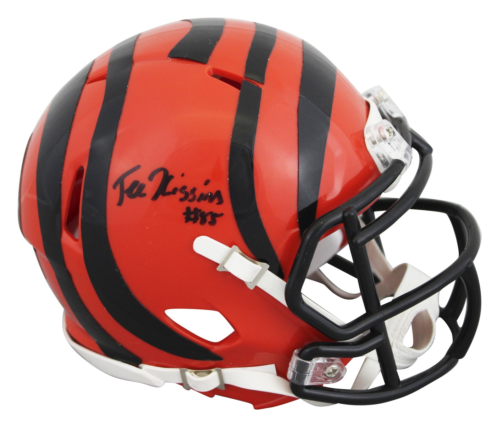 Bengals Tee Higgins Authentic Signed Speed Mini Helmet BAS Witnessed #WB74796