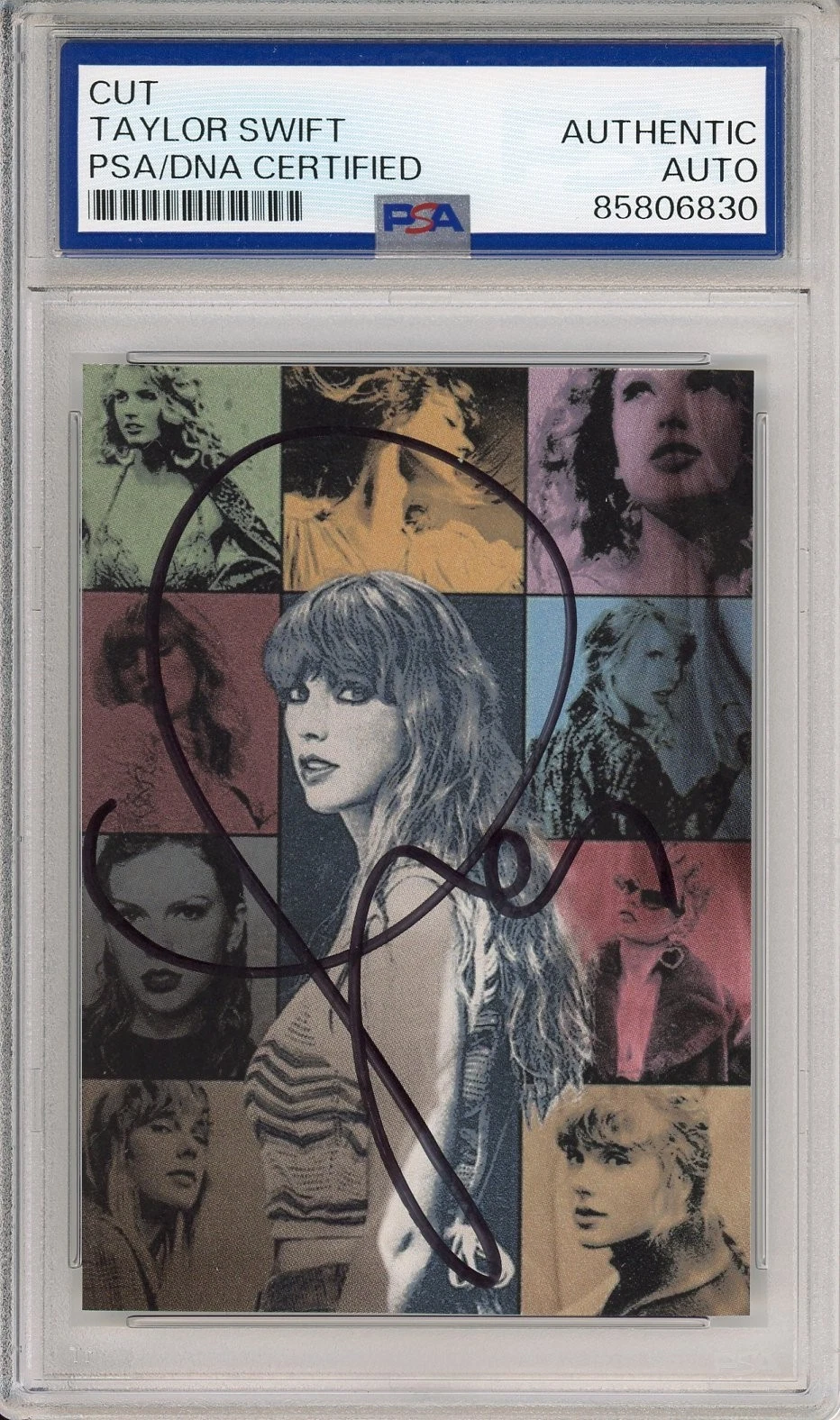 TAYLOR SWIFT SIGNED The Eras Tour AUTOGRAPH Poster Card PSA DNA COA Authentic