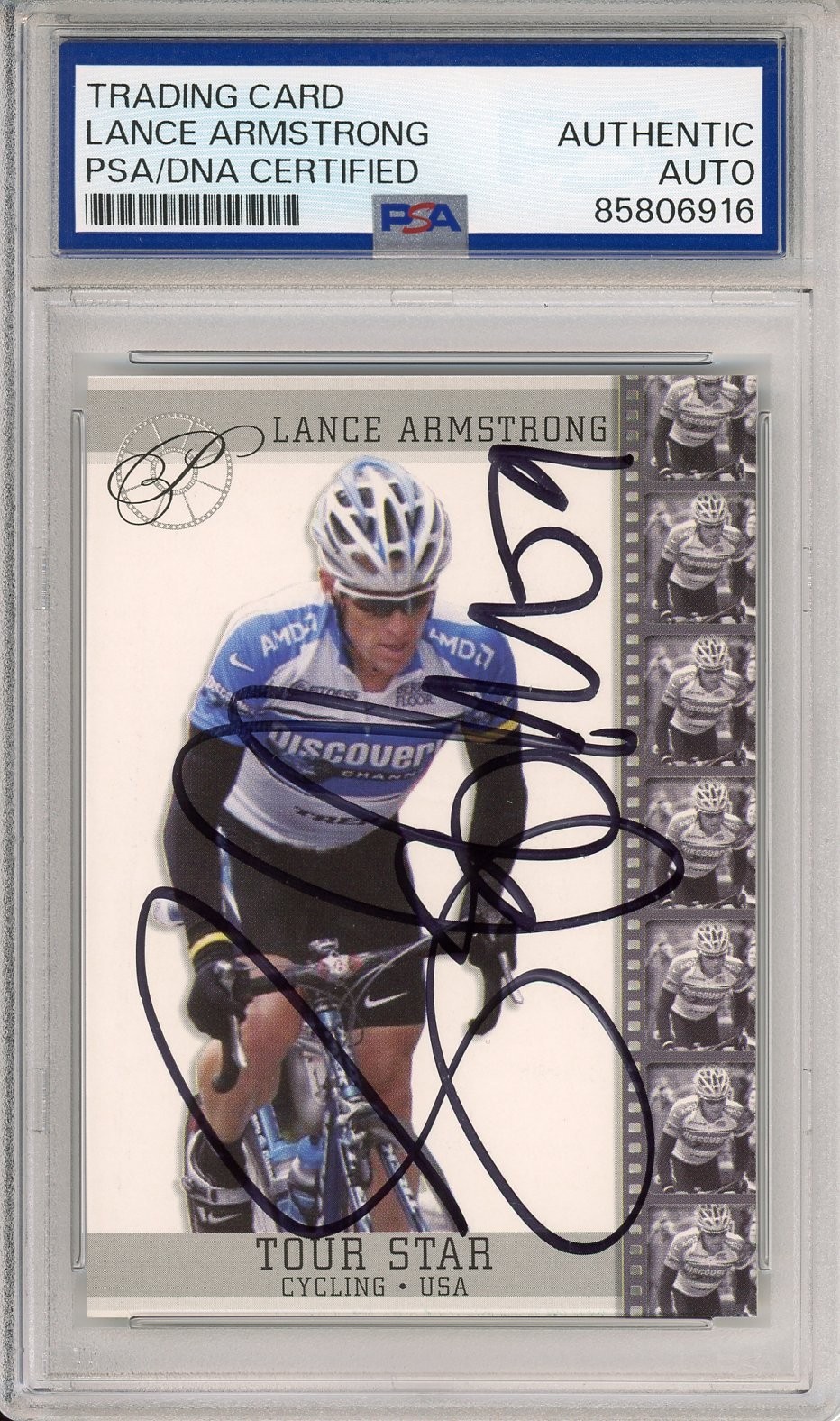2005 USA CYCLYING LANCE ARMSTRONG SIGNED AUTOGRAPH PSA DNA COA TOUR DE FRANCE