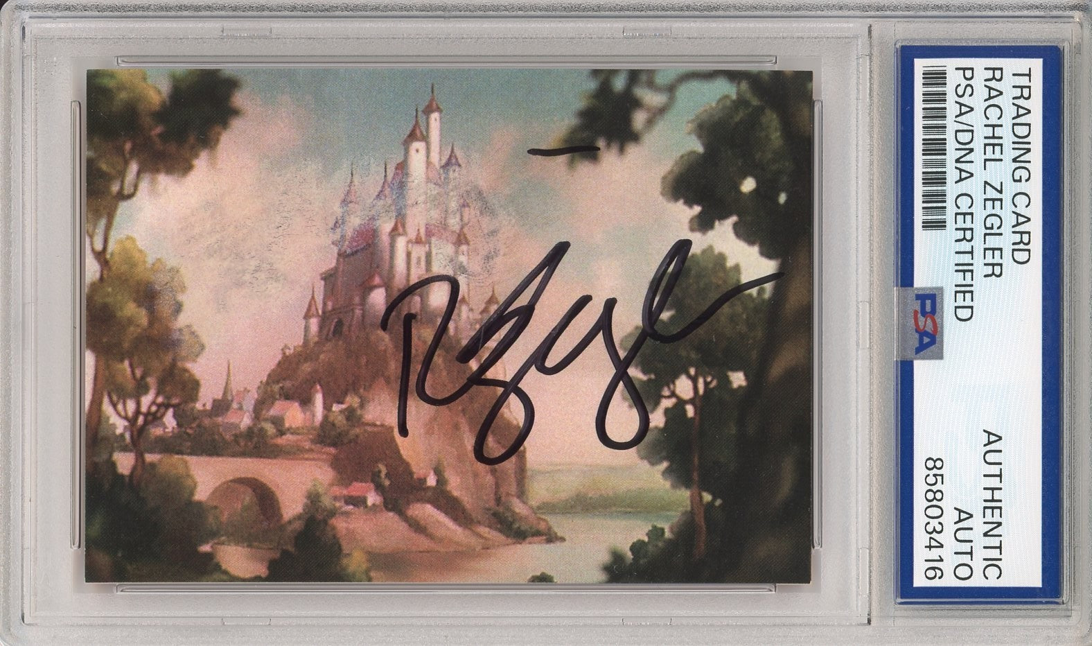 1994 SKYBOX DISNEY SNOW WHITE CASTLE CARD SIGNED RACHEL ZEGLER PSA DNA COA AUTO