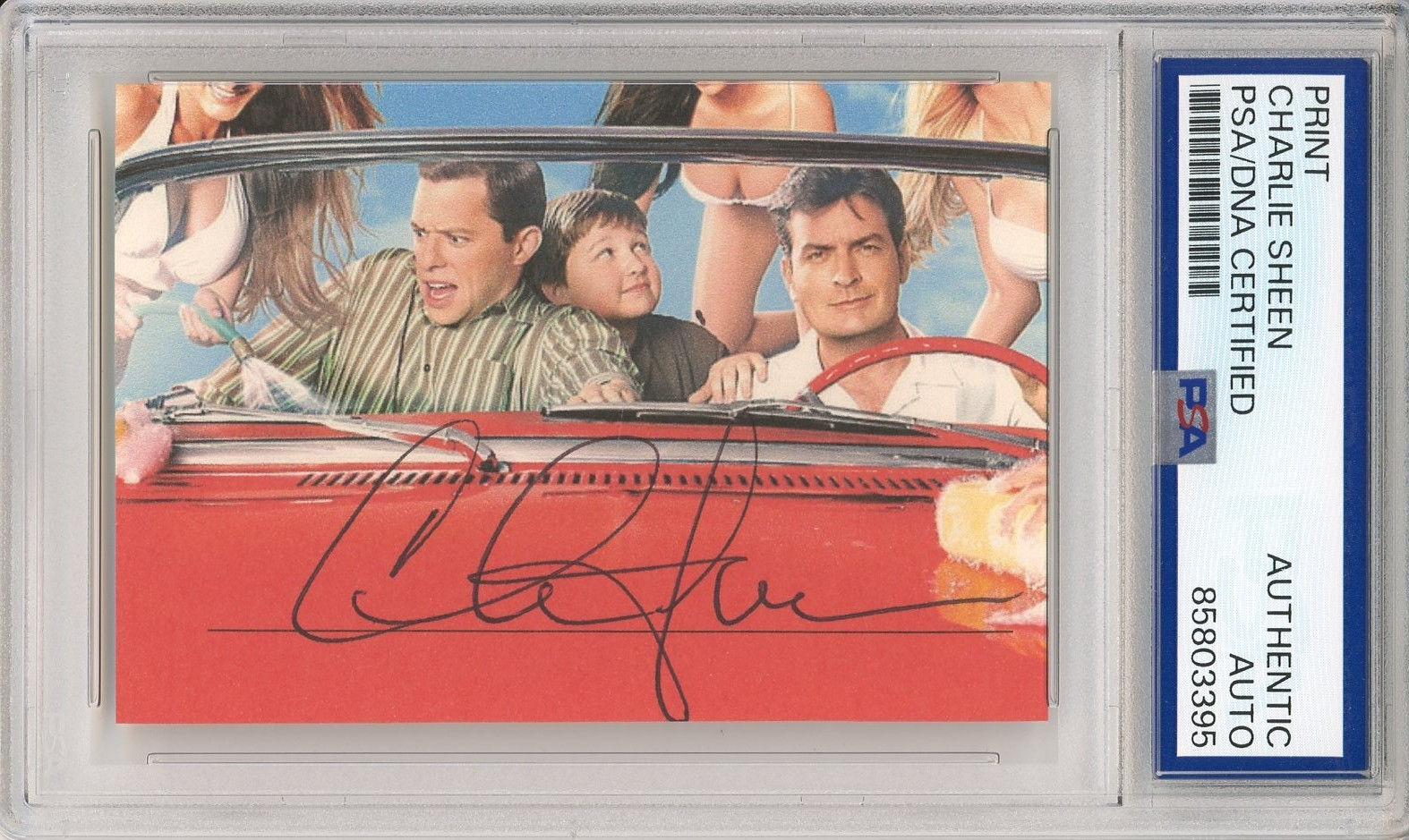 Charlie Sheen SIGNED Two and a Half Men TV Show PSA DNA COA AUTOGRAPH Picture