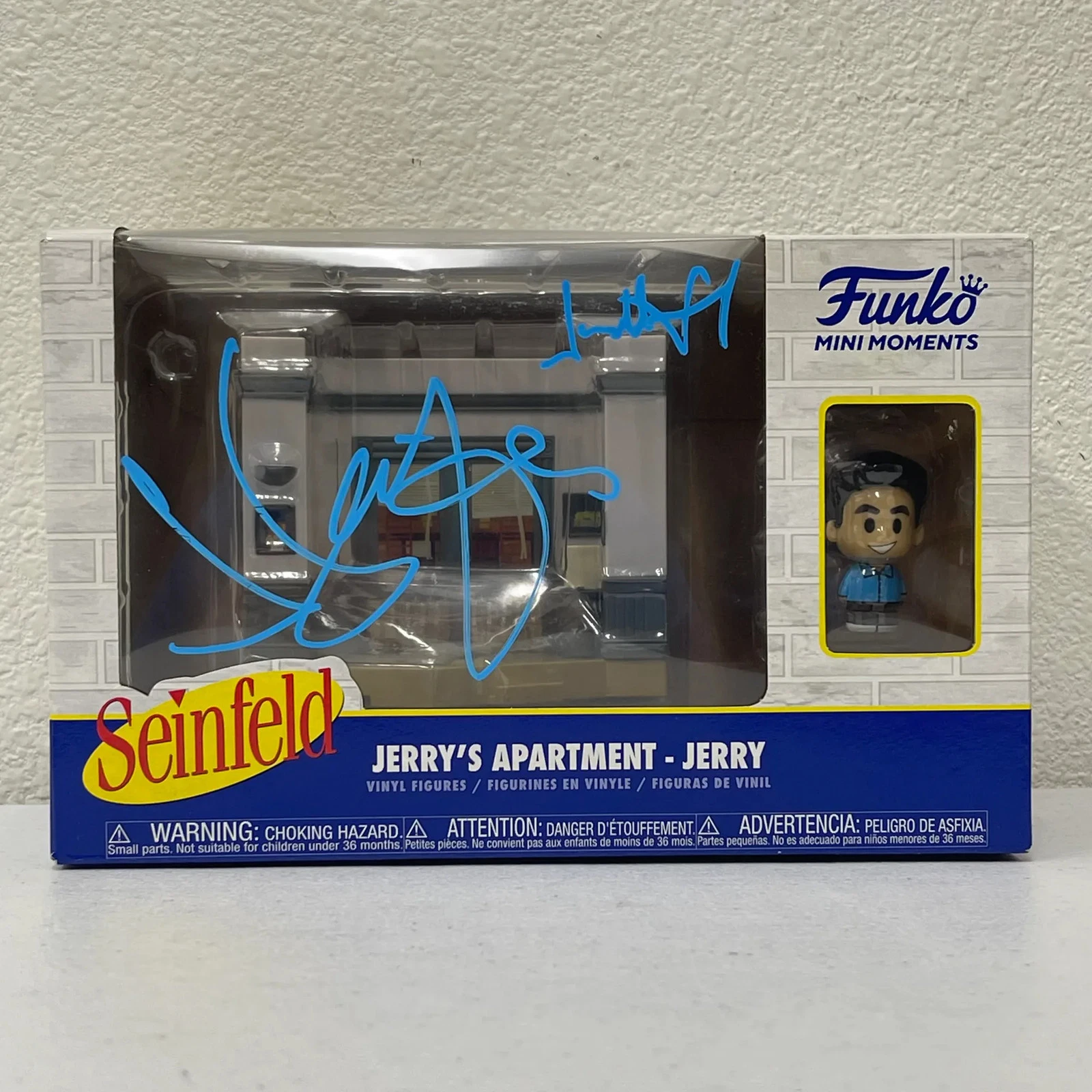 Jerry Seinfeld & Jason Alexander Signed Funko Pop JSA Seinfeld Autographed