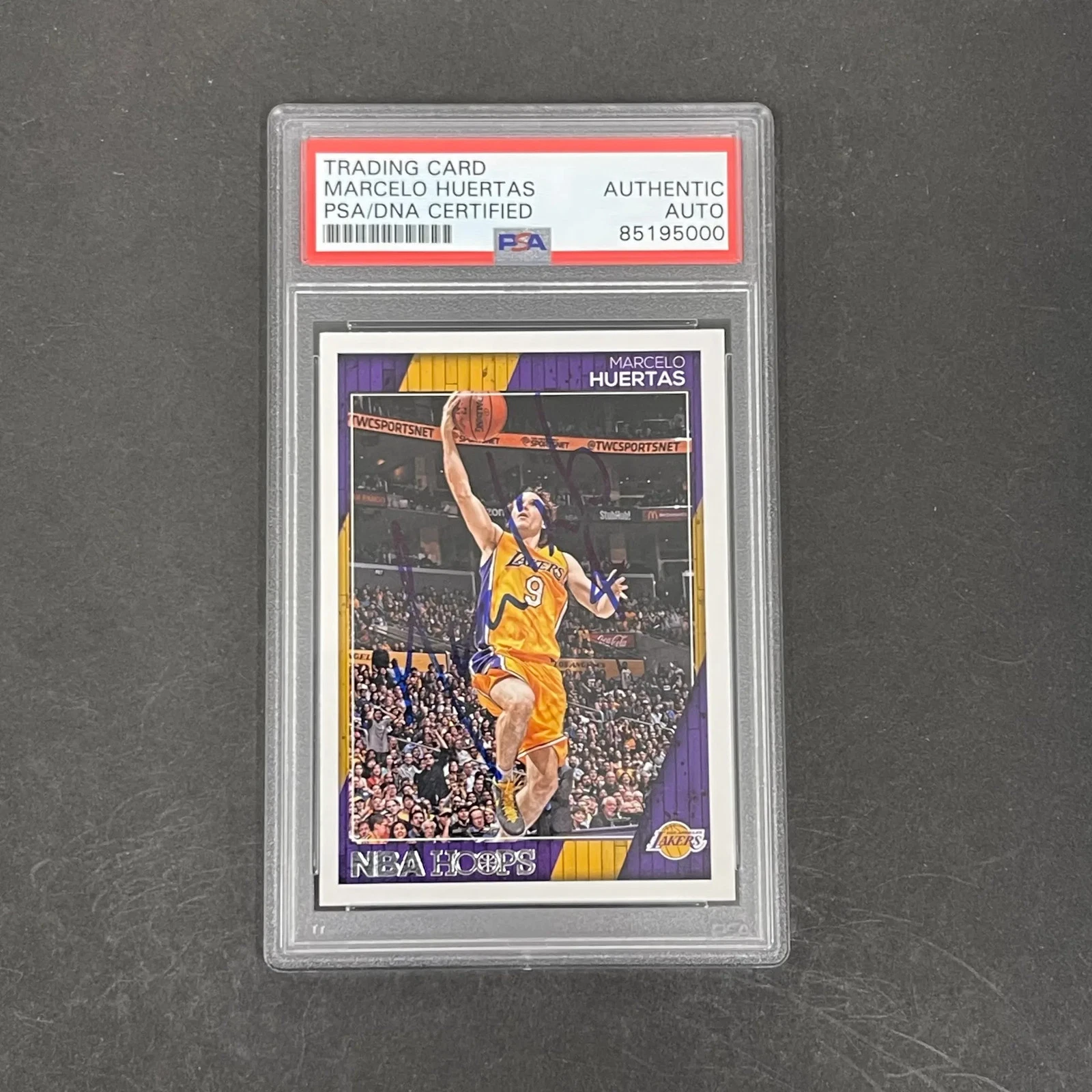 Marcelo Huertas 2016-17 Panini NBA Hoops#203 Signed Card PSA Autographed