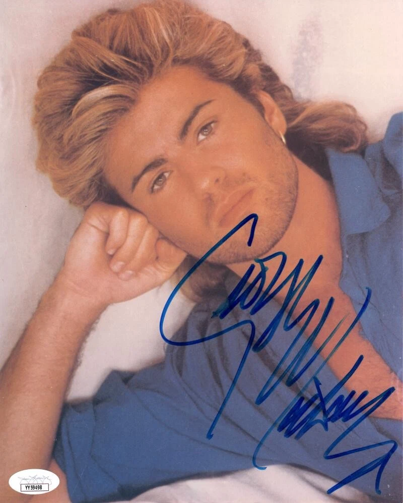 George Michael Wham! Signed Autograph 8x10 Photo - Faith Older w/ JSA COA