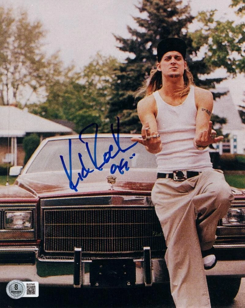 Kid Rock Signed Autograph 8x10 Photo - Vintage Full Signature Cocky Beckett COA