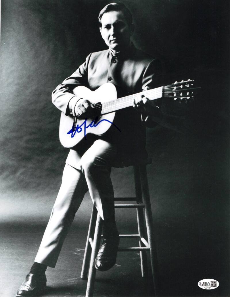 Willie Nelson Signed Autograph 11x14 Photo - Very Rare Young Image w/ JSA COA