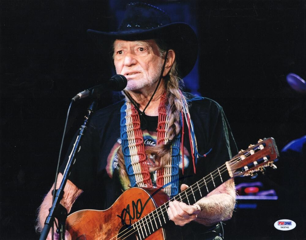 Willie Nelson Signed Autograph 11x14 Photo - Country Music Icon w/ PSA COA
