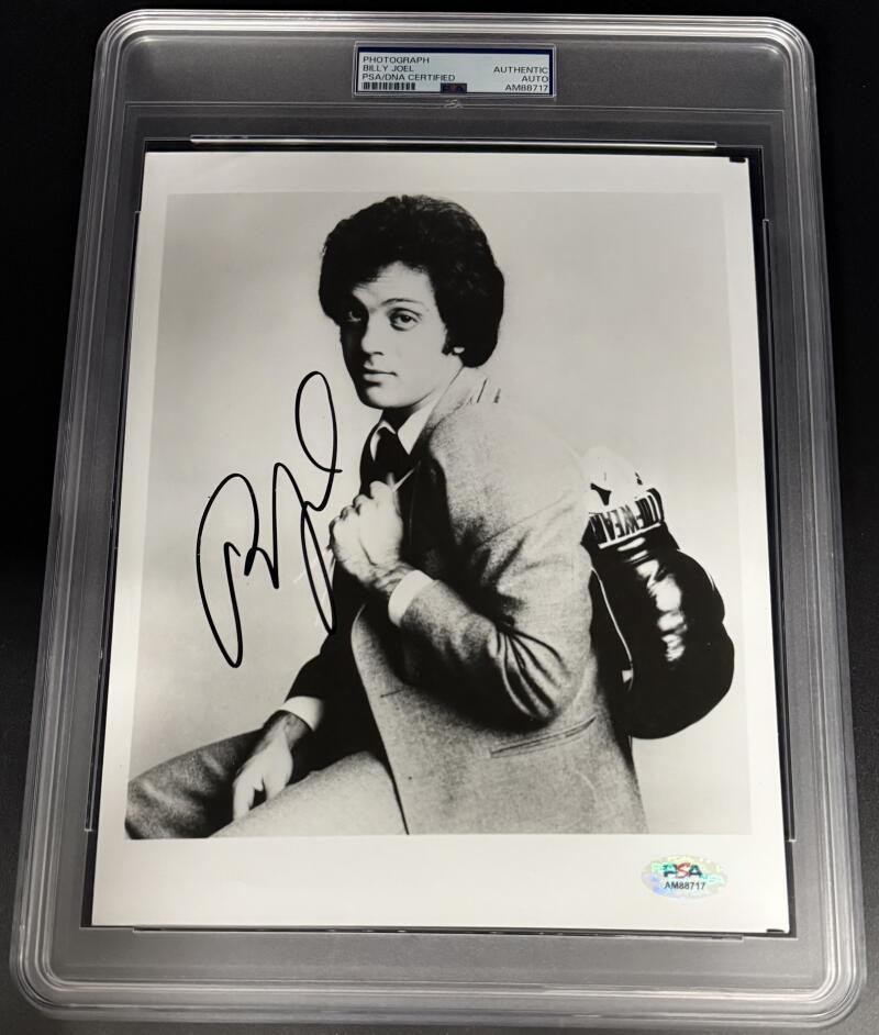 Billy Joel Signed Autograph Rare Rock Promo PSA/DNA COA Encapsulated 8x10 Photo