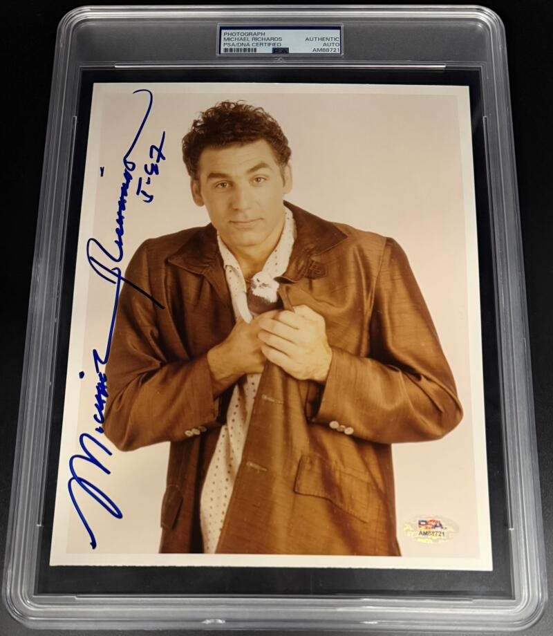 Michael Richards Seinfeld Signed Autograph PSA/DNA COA Encapsulated 8x10 Photo B