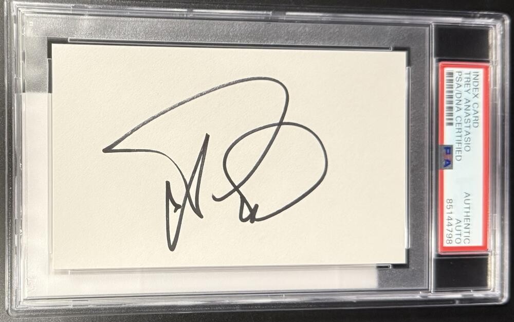 Trey Anastasio Phish Signed Autograph PSA/DNA Slabbed Encapsulated 3x5 Card COA
