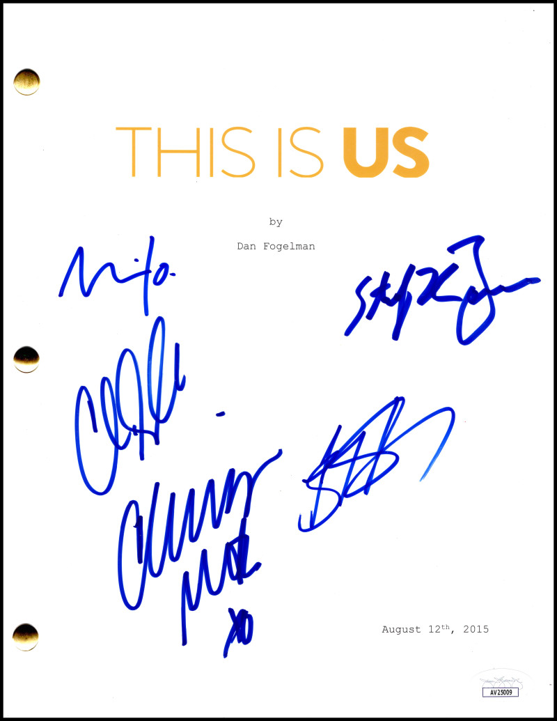 Sterling K Brown Metz Sullivan Hartley +1 Signed Autograph This is Us Script JSA