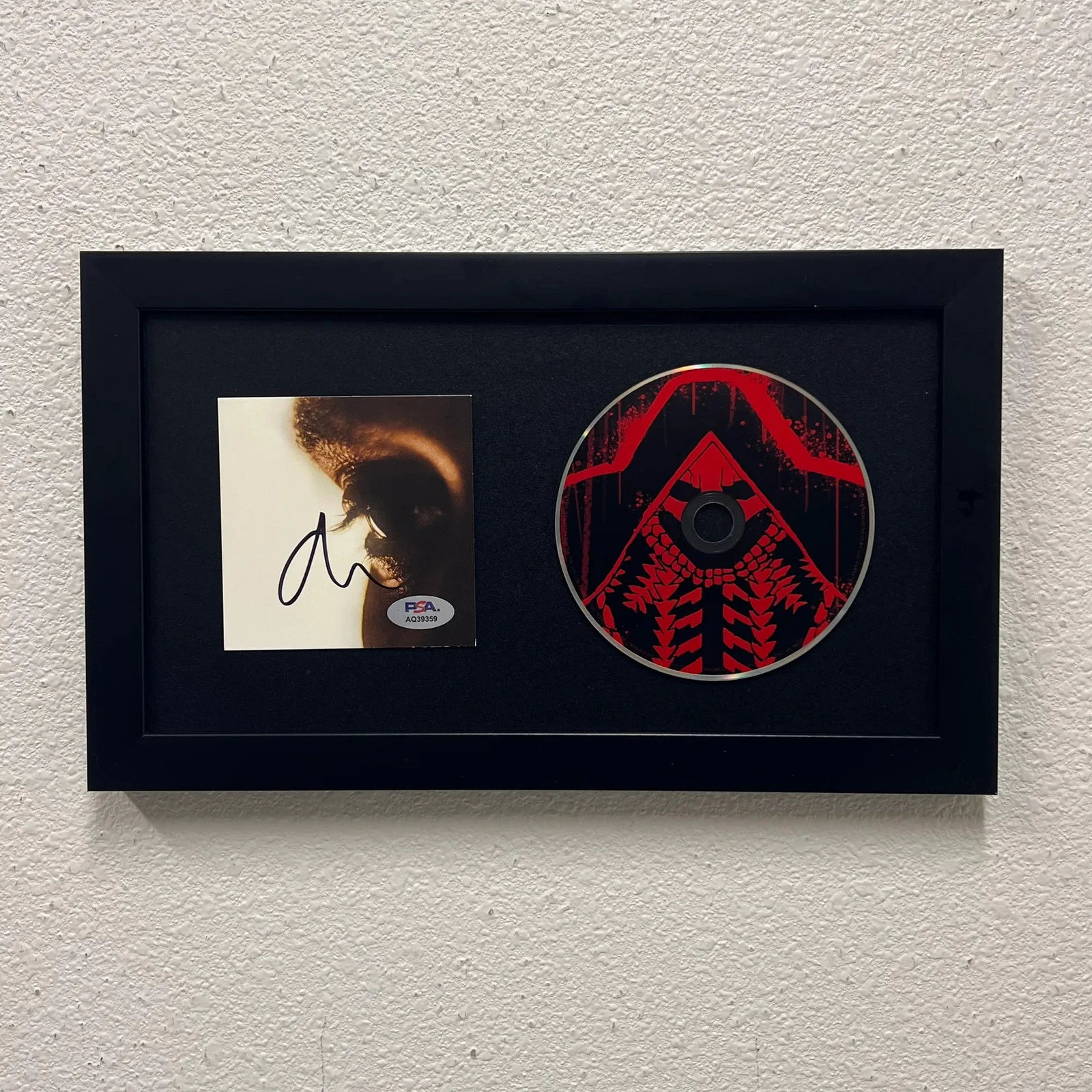 The Weeknd Signed CD Cover Framed PSA/DNA Autographed Hurry Up Tomorrow