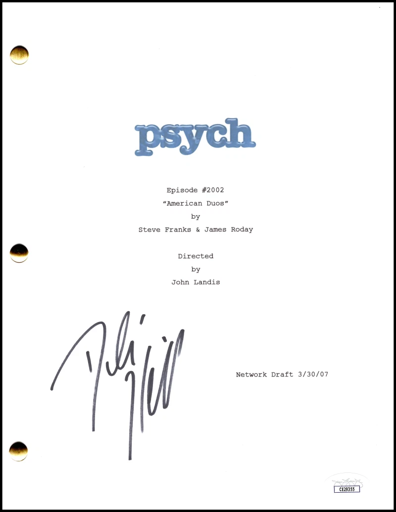Dule Hill Signed Autograph Psych Full Episode Script Screenplay - Gus w/ JSA COA