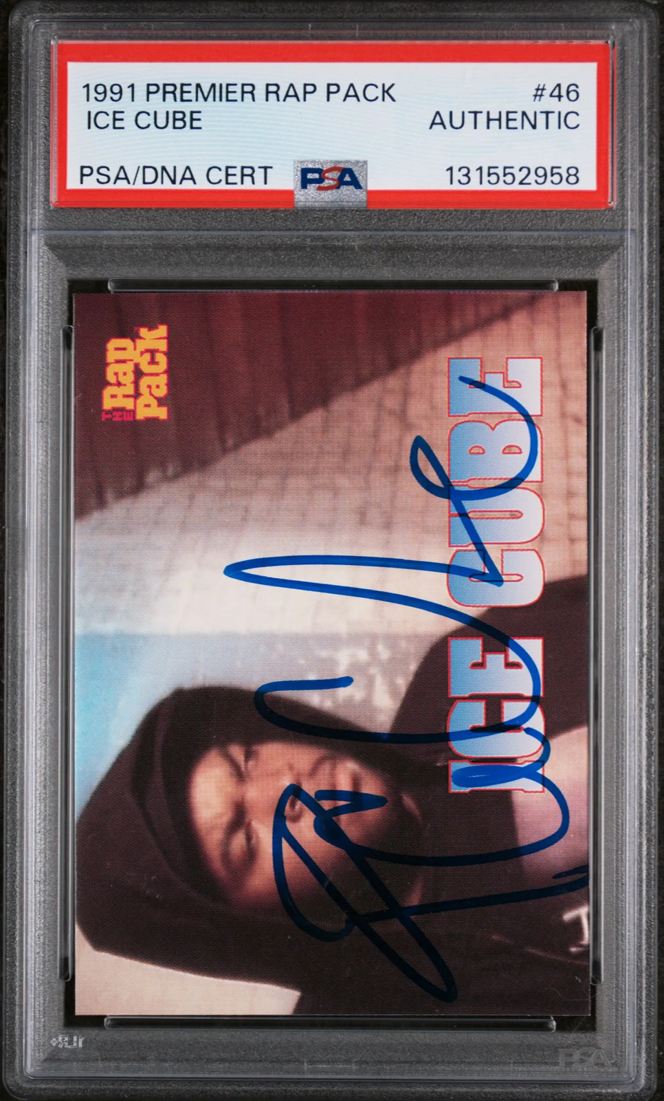 1991 Premier Rap Pack Ice Cube #46 PSA A