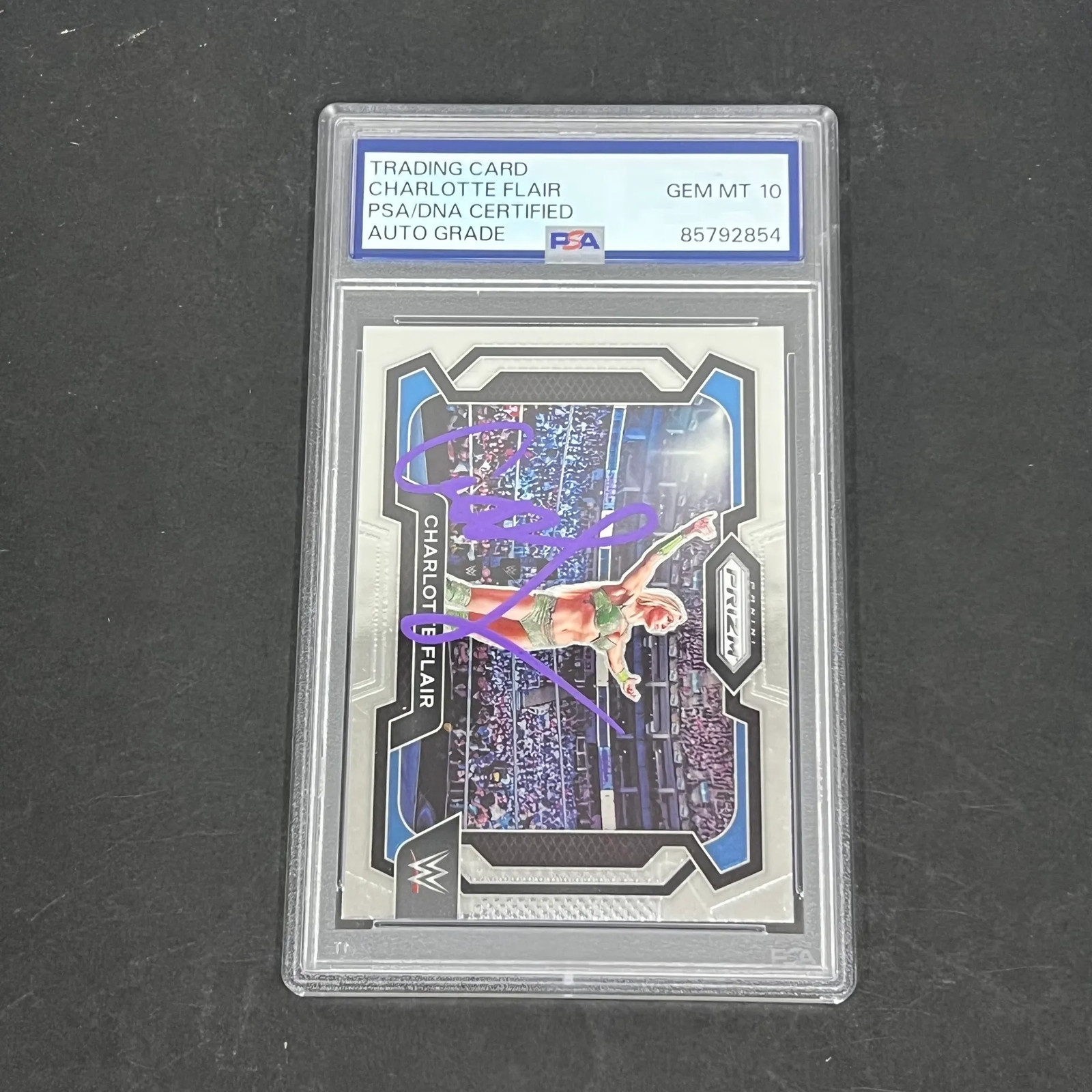 Charlotte Flair 2024 Panini Prizm#28 Signed Card Auto 10 Autographed