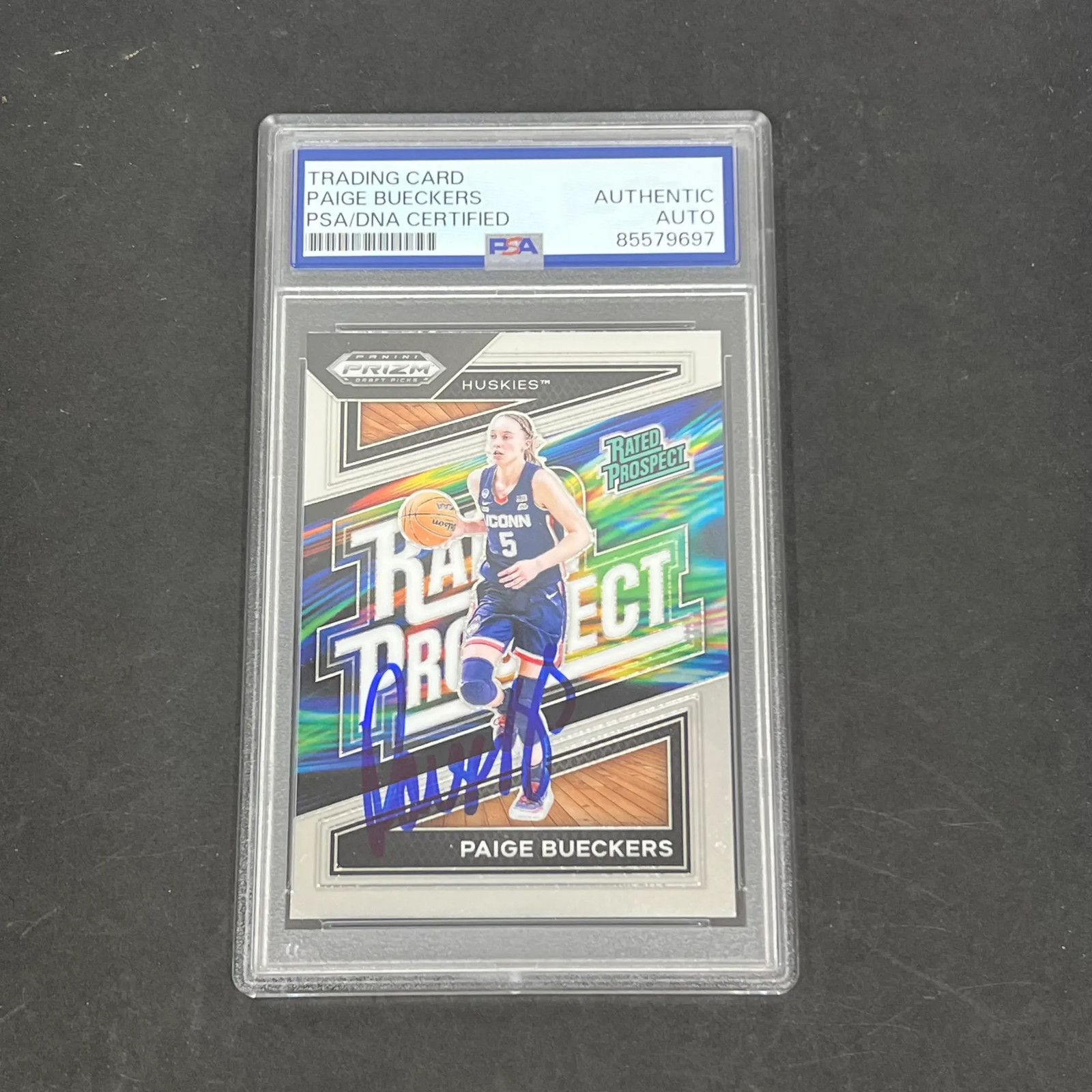 Paige Bueckers 2024 Panini Panini Prizm Draft Picks#2 Signed Card PSA Autograph