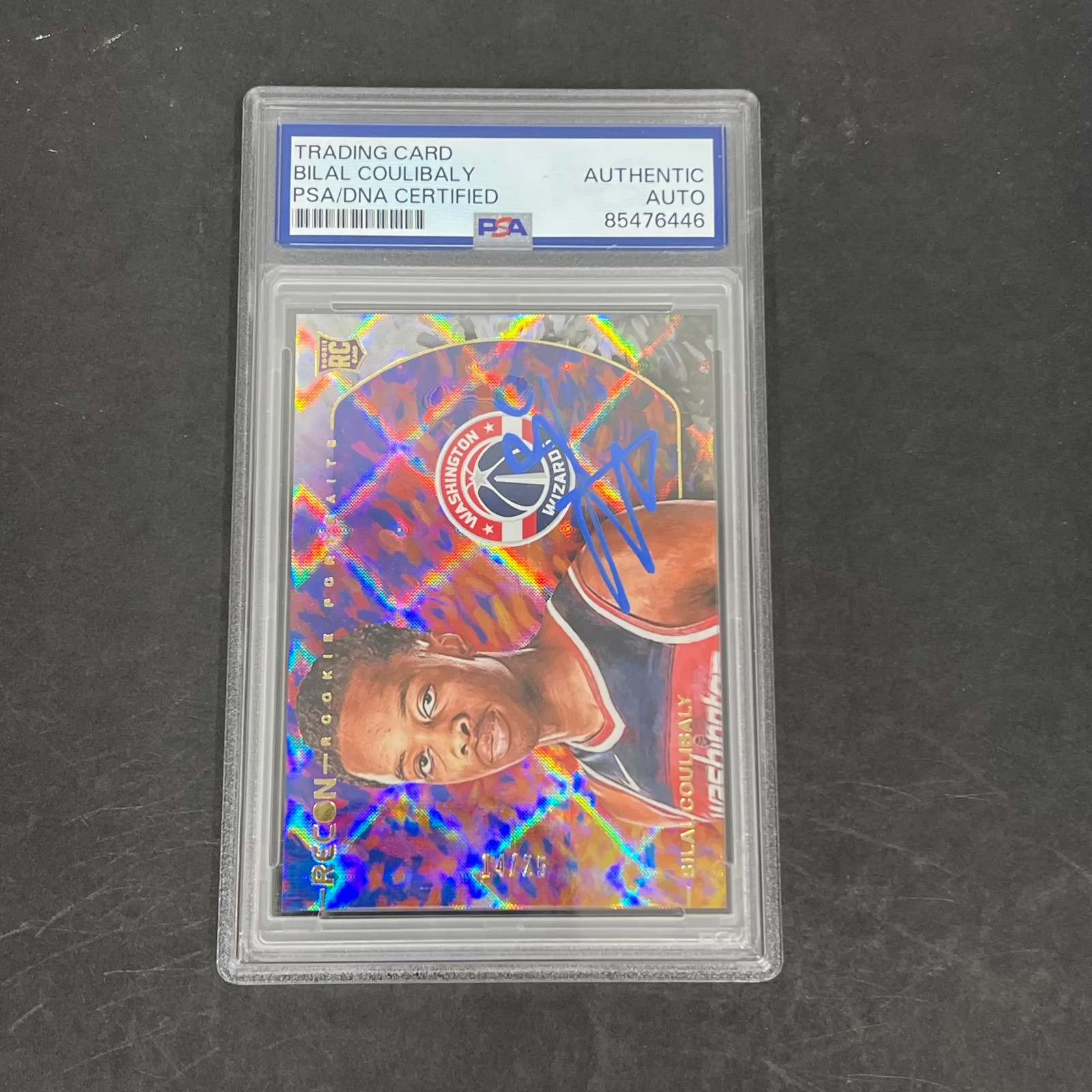 Bilal Coulibaly 2023-24 Panini Recon Basketball #12 Signed Card PSA Autographed