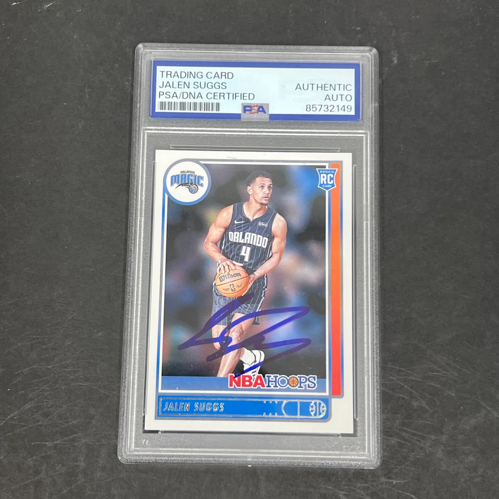 Jalen Suggs 2021-22 Panini Hoops Basketball#210 Signed Card PSA Autographed