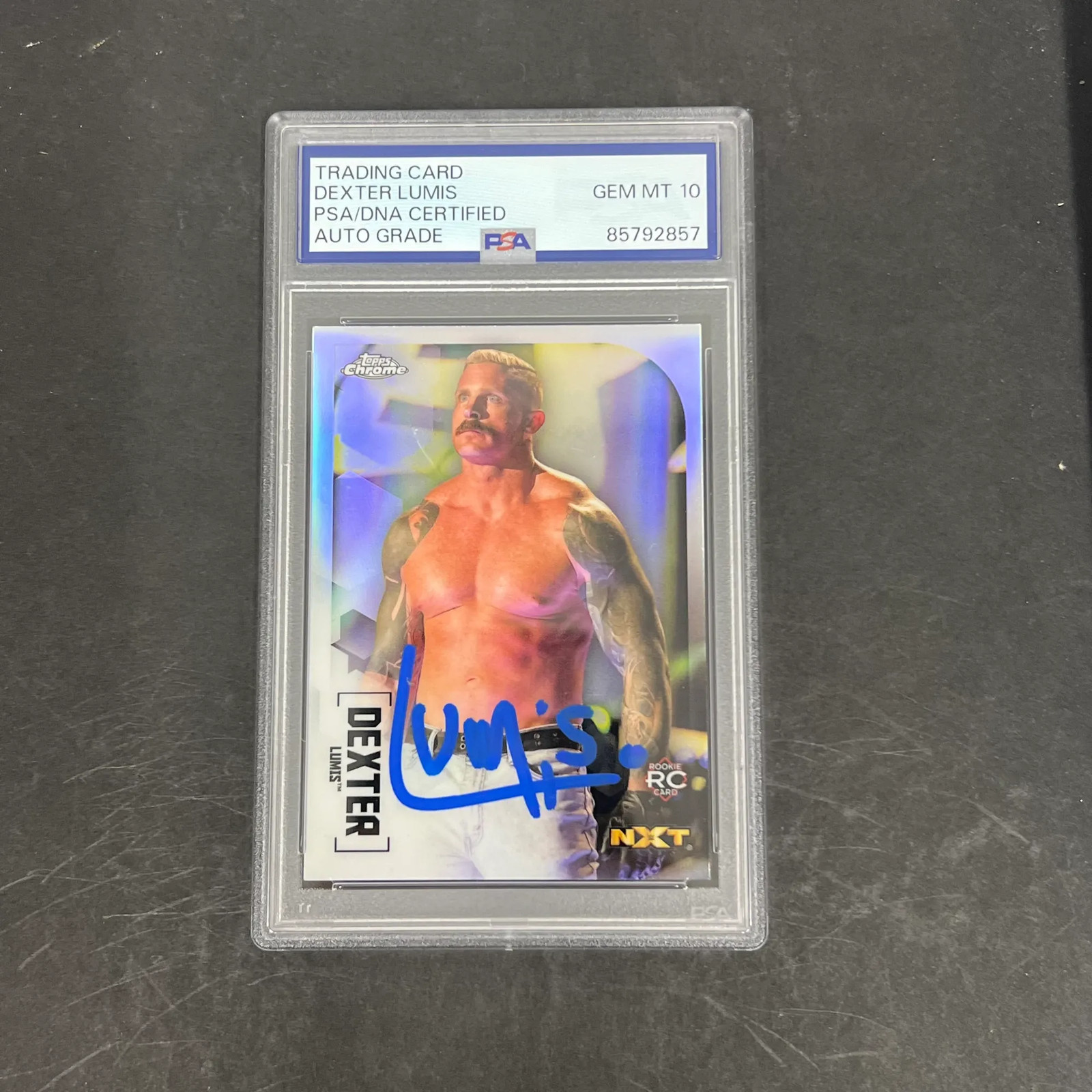 Dexter Lumis 2020 Topps Chrome Rookie Card#79 Signed Card PSA Auto 10 Autograph