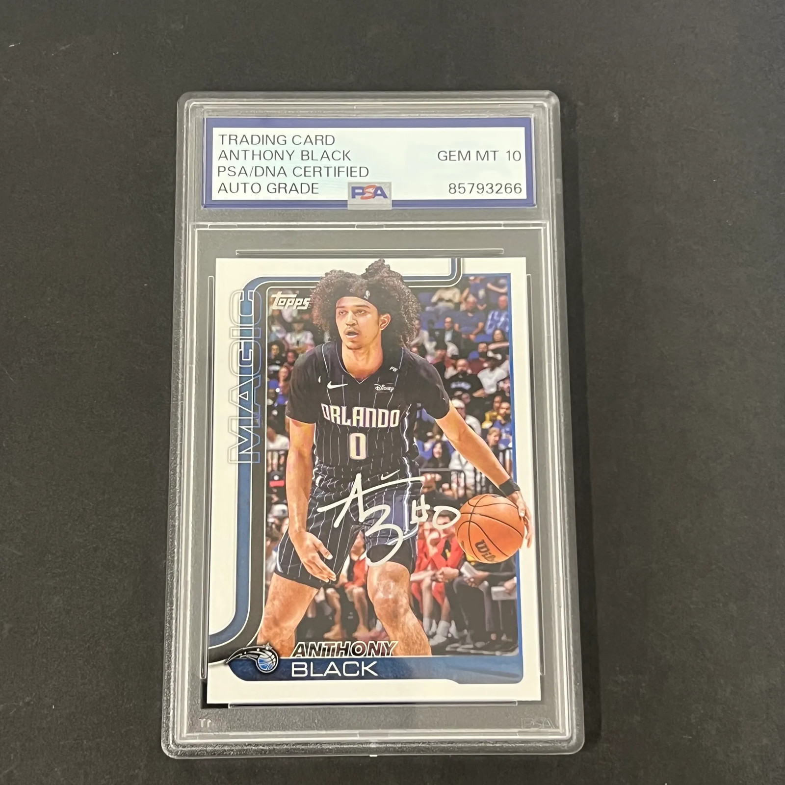Anthony Black 2025 Topps #89 Signed Card PSA Auto 10 Autographed
