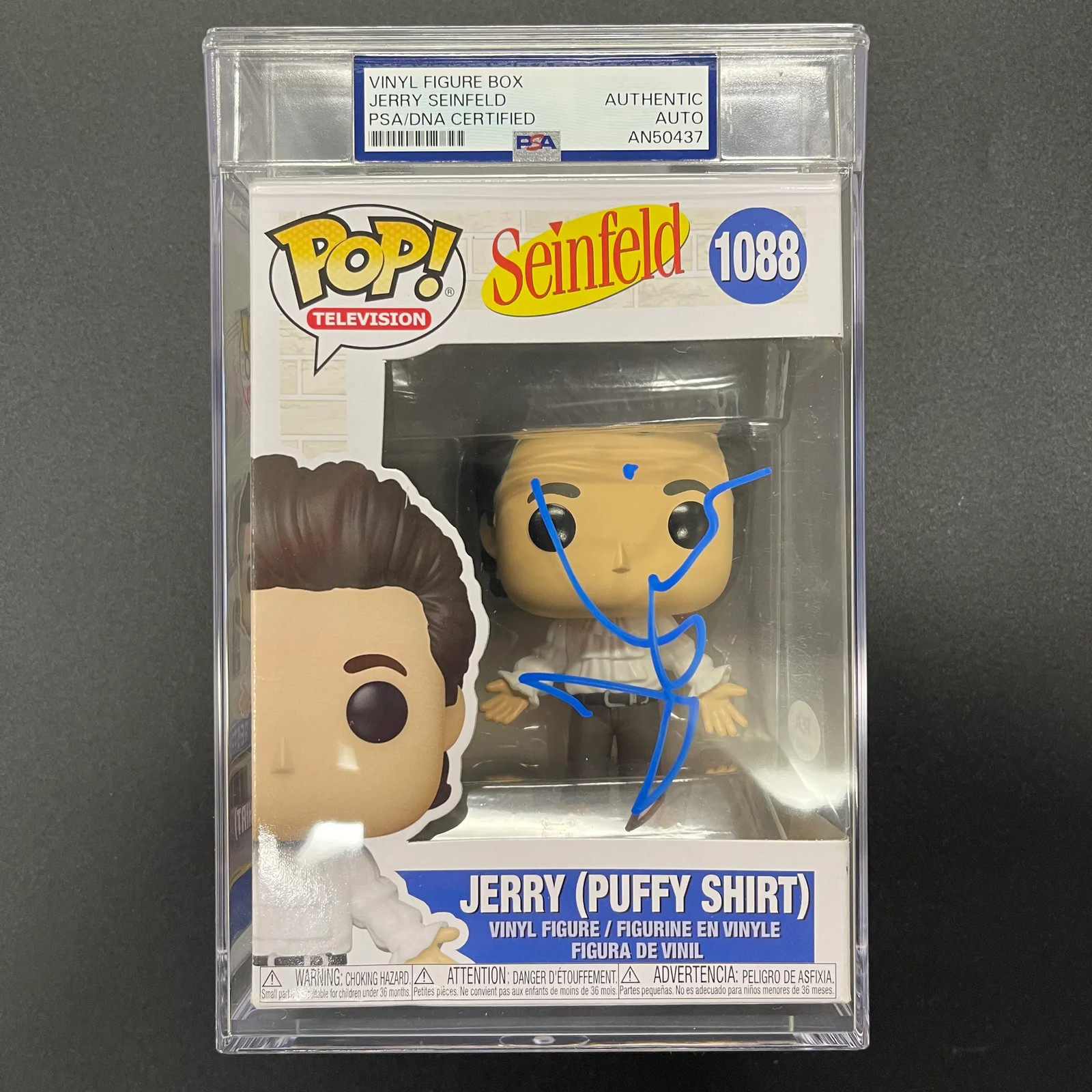Jerry Seinfeld signed Funko Pop PSA Encapsulated