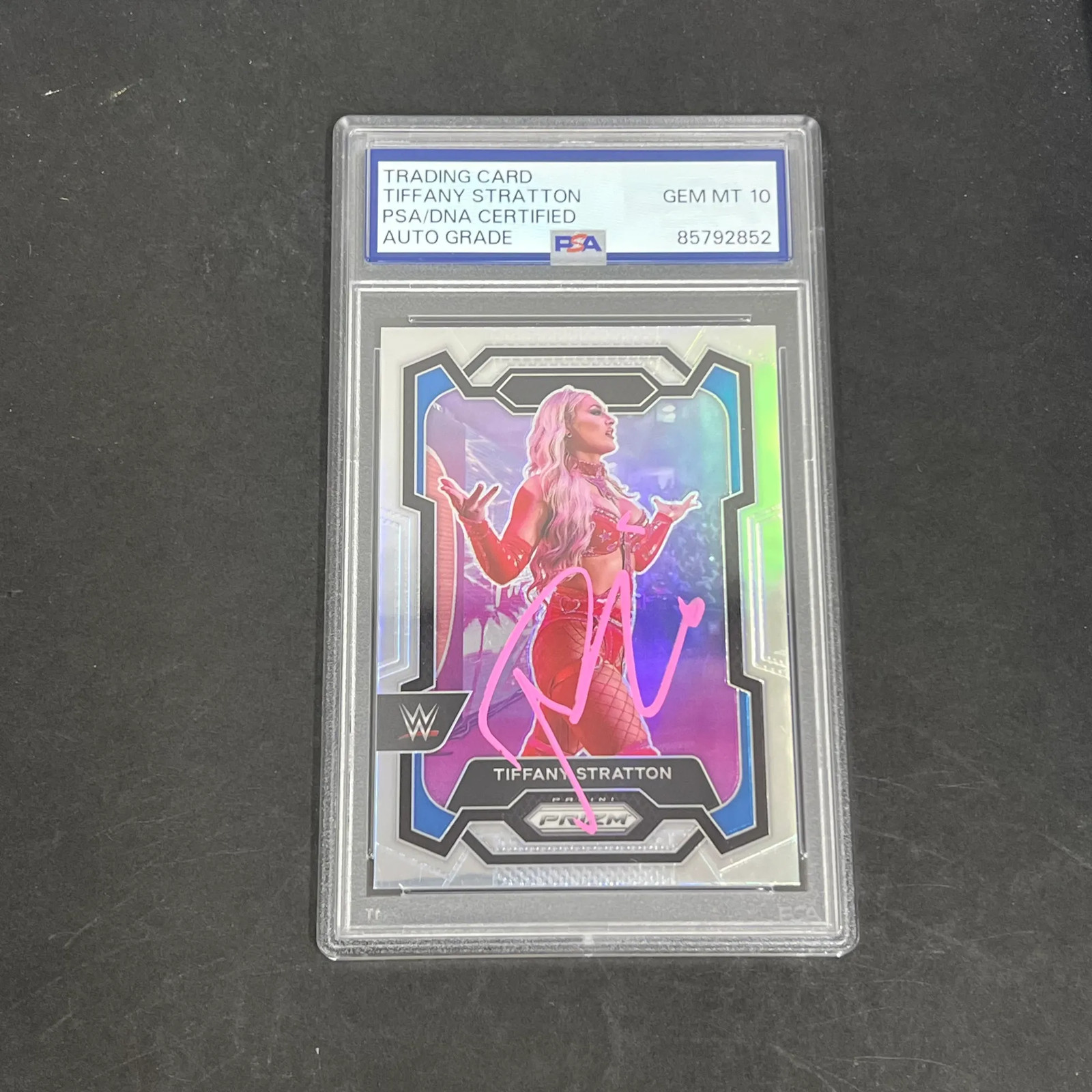 Tiffany Stratton 2024 Panini Prizm WWE#115 Signed Card PSA Auto 10 Autographed