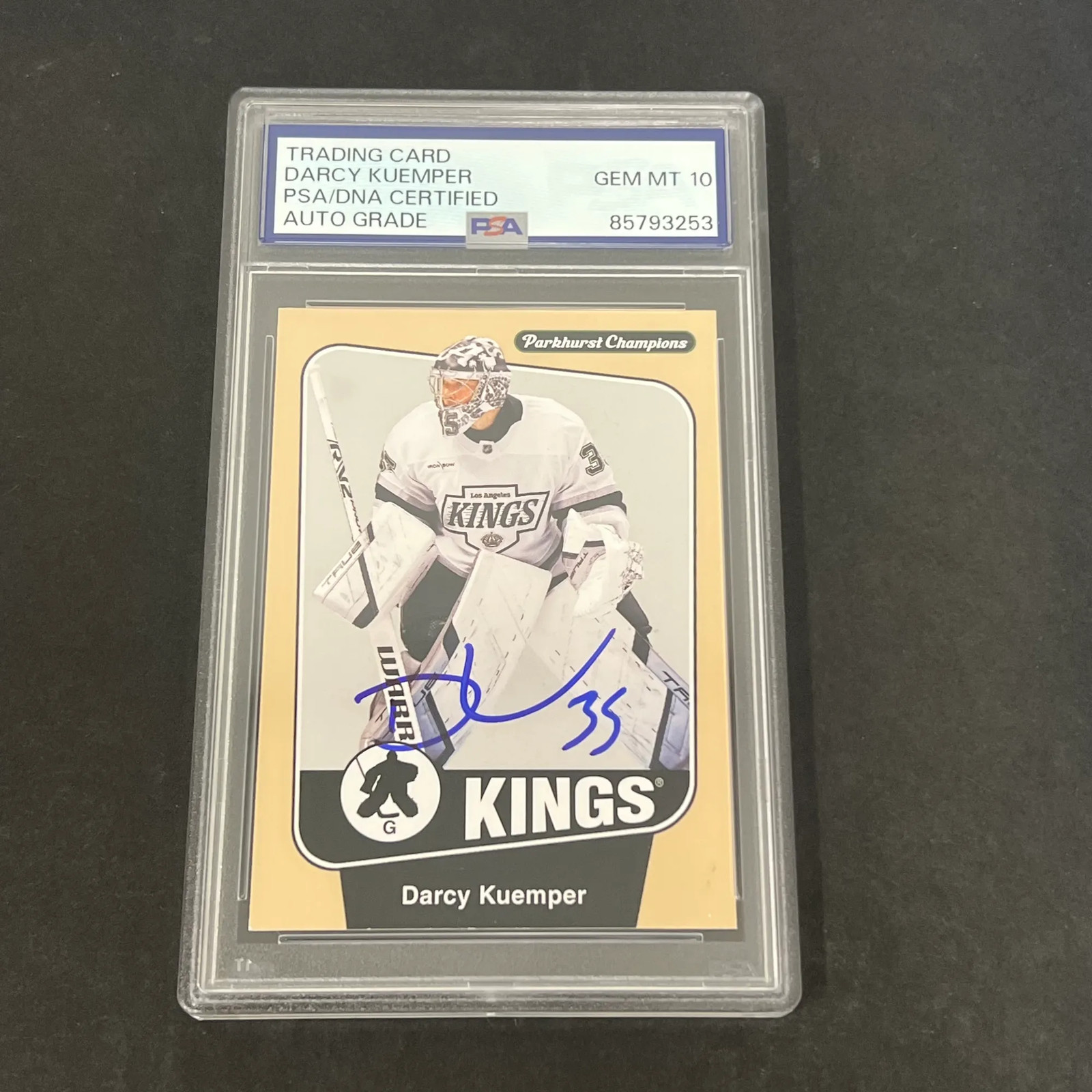 Darcy Kuemper 2024-25 Upper Deck Parkburst Champion#135 Signed Card PSA 10