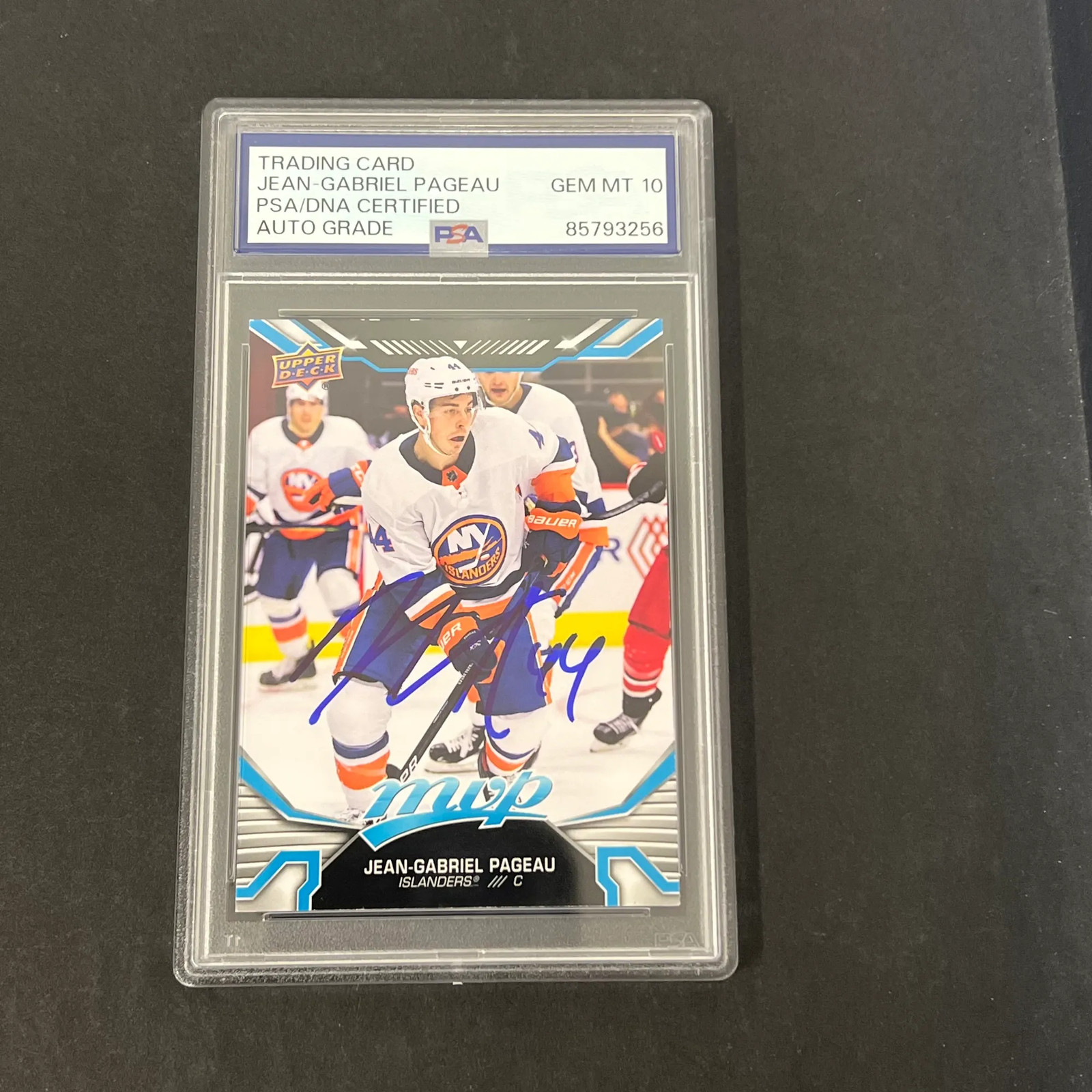 Jean-Gabriel Pageau 2022-23 Upper Deck MVP Hockey#175 Signed Card PSA Auto 10